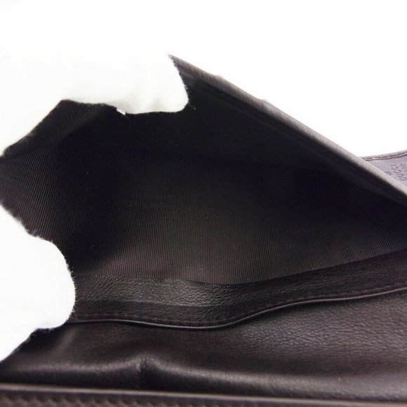 GUCCI wallet micro Gucci island leather Auth used L3177 - Picture 2 of 9